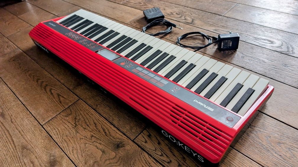 Keyboard czerwony Roland Go:Keys 61 klawisze bluetooth dynamika looper