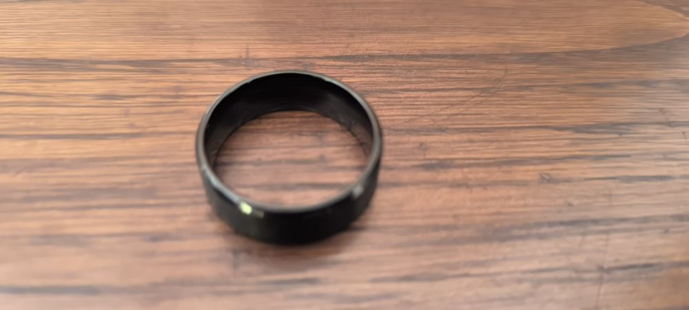Anel preto de tungsténio
