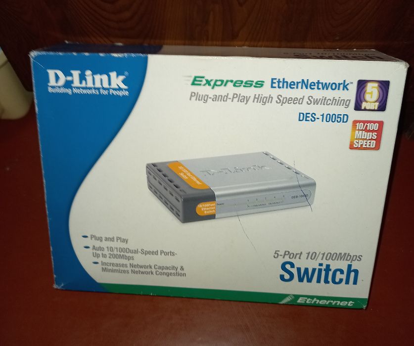 Коммутатор (switch) d-link des-1005d