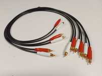Audiofilski kabel koncentryczny RCA-RCA Cinch audio wtyk Amphenol 1m