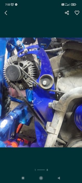 Mocowanie Alternator z rolka i paskiem Suzuki v6