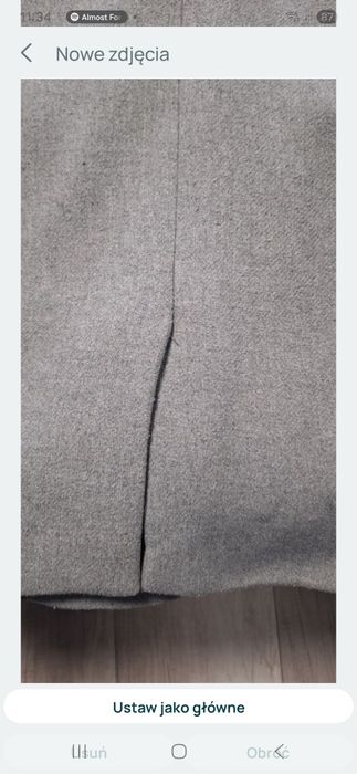 Płaszcz damski jesienno-zimowy medicine rozmiar L