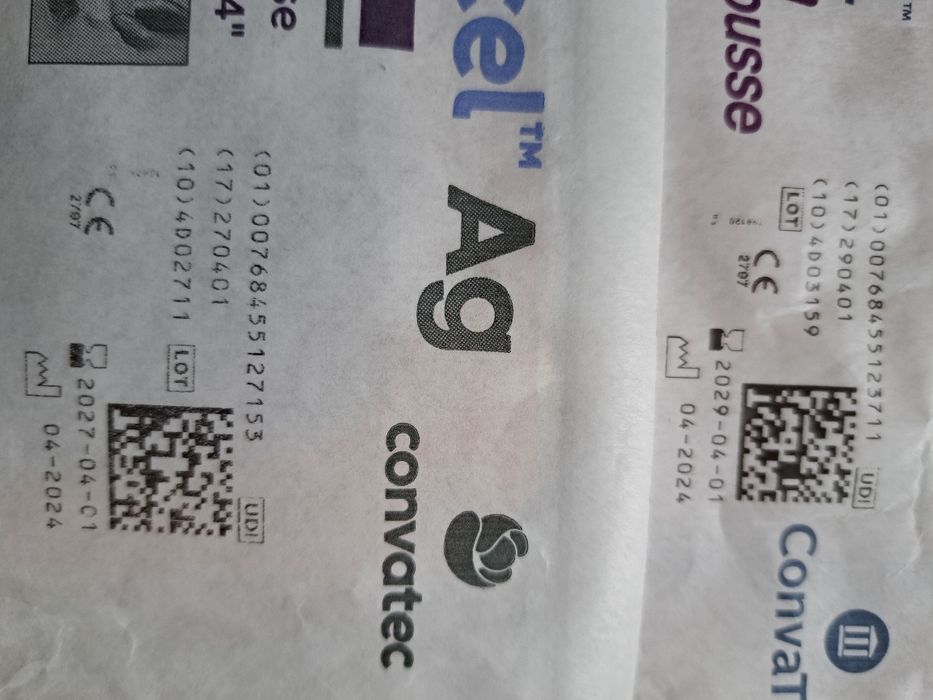 Opatrunki plastry piankowe Aquacel Ag - 2 szt.