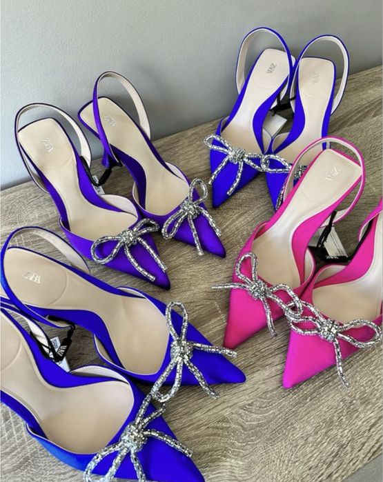 Туфлі зара Zara човники лодочки каблук рюмка