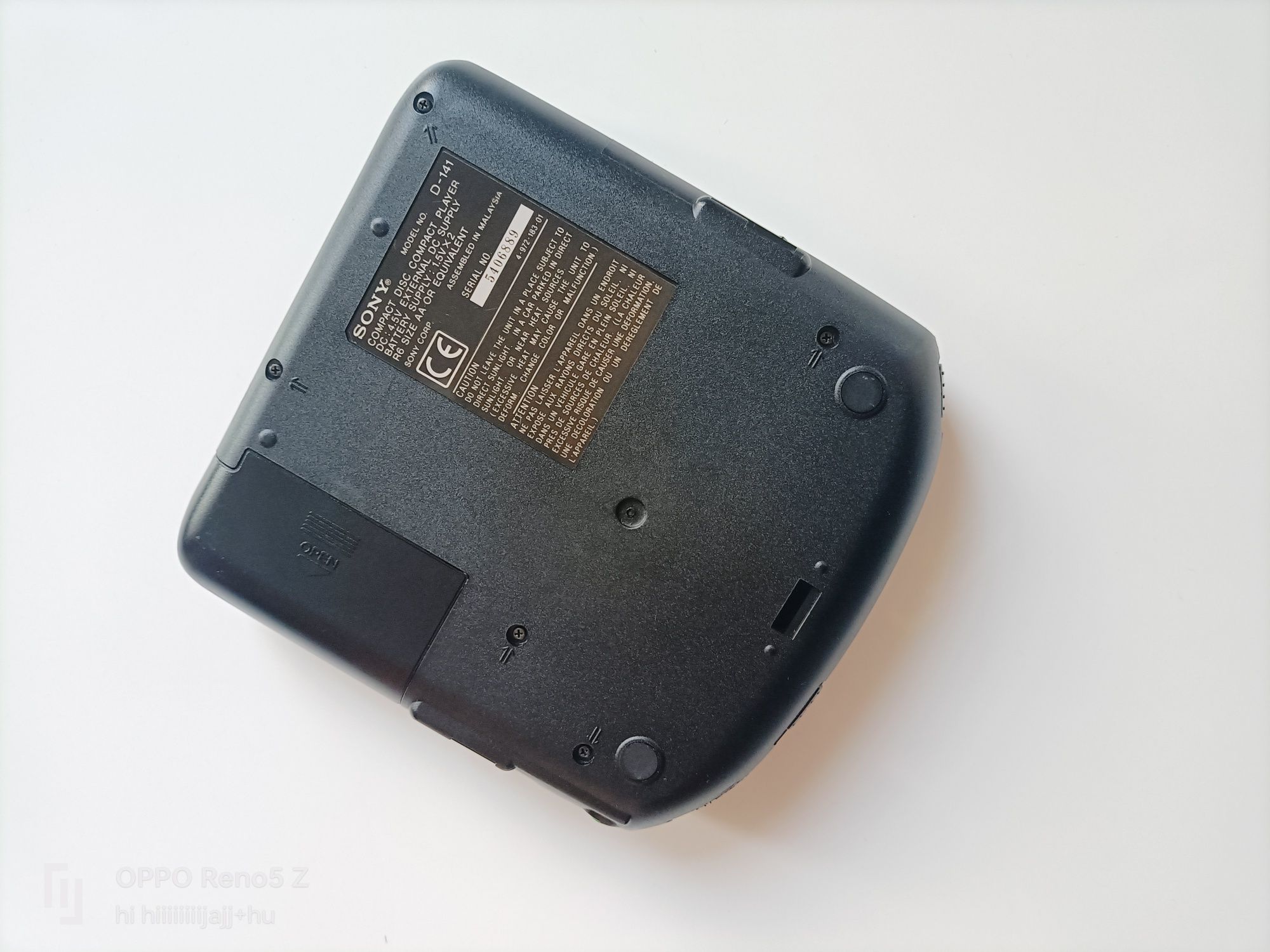 Discman (CD Walkman) Sony D-141 Słuchawki Sony MDR-023 Głośniki Sony