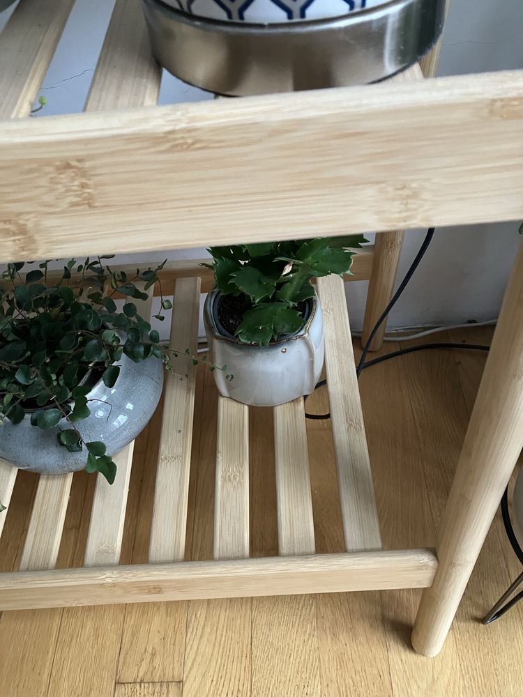 Ikea Daksjus bambusowy stojak na kwiaty