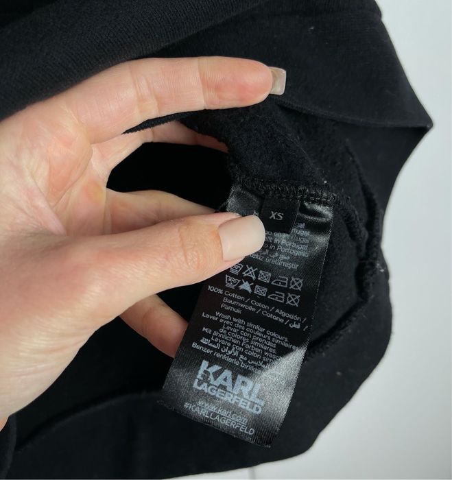 Світшот karl lagerfeld чорний оригінал кофта кард лагер толстовка