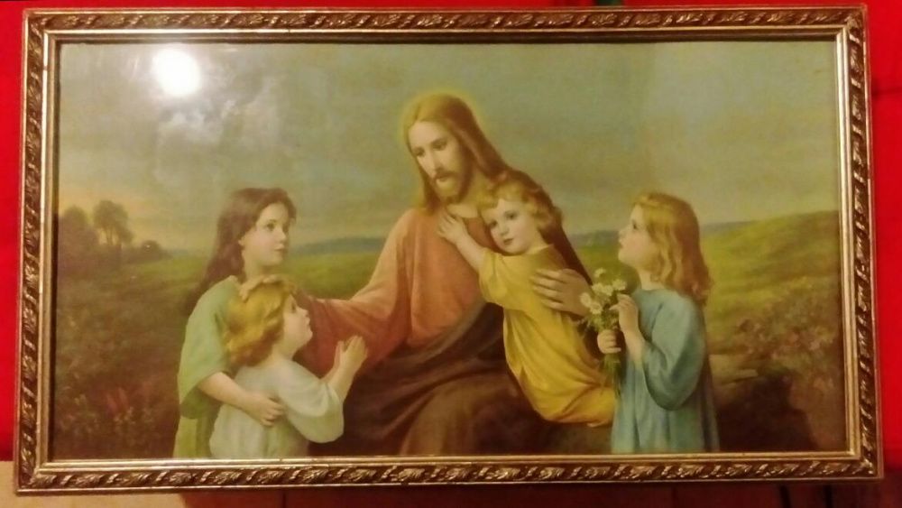 Imagem de Cristo com moldura vintage