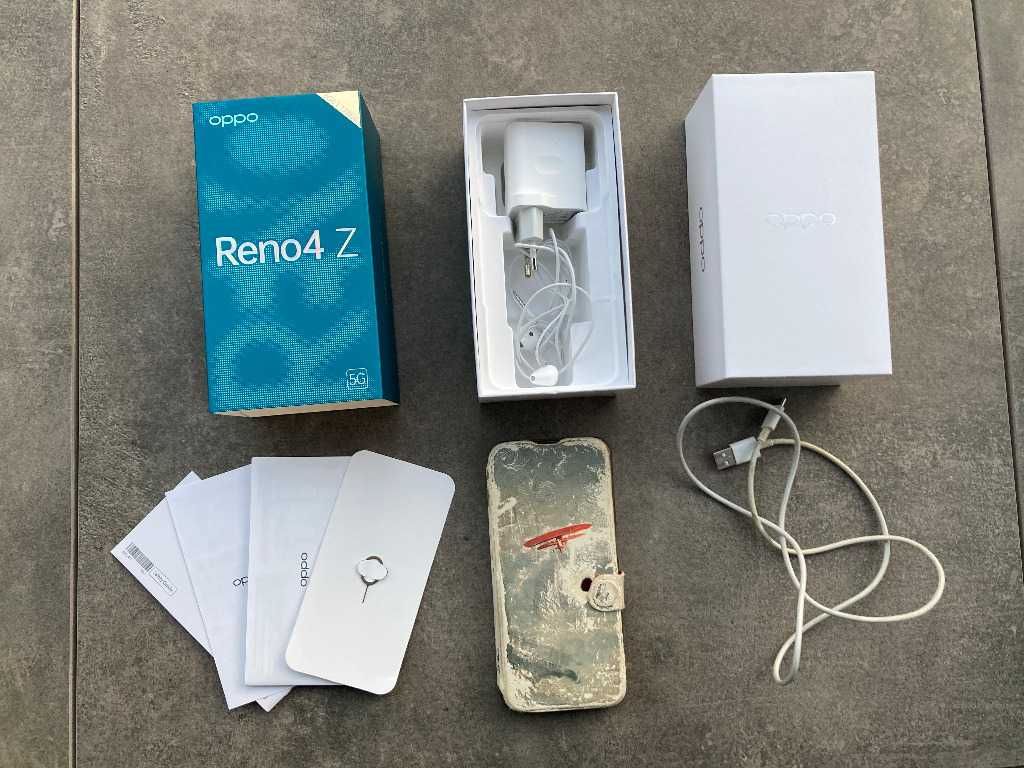 BARDZO DOBRY STAN TANIO Smartfon Oppo Reno4 Z 8 GB / 128 GB 5G czarny