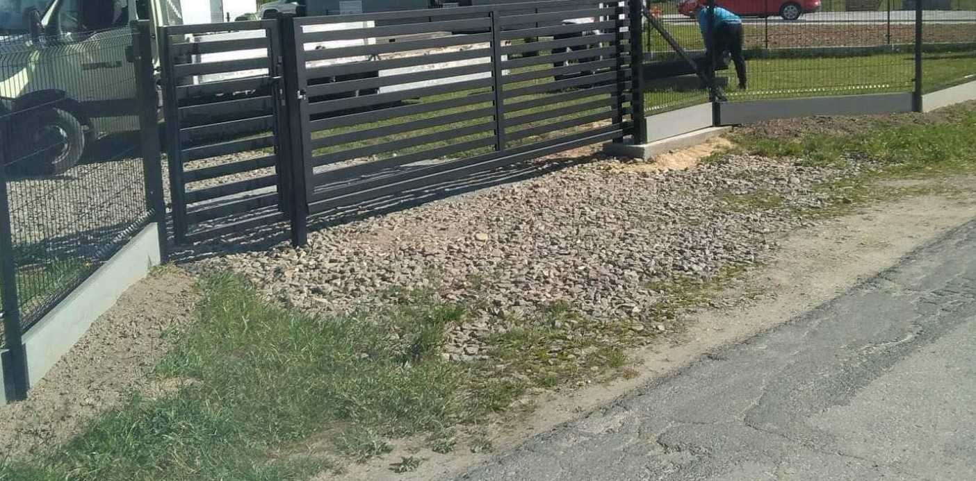Kompletne ogrodzenie panelowe 123cm fi 4 czarny grafit 49zł/1mb