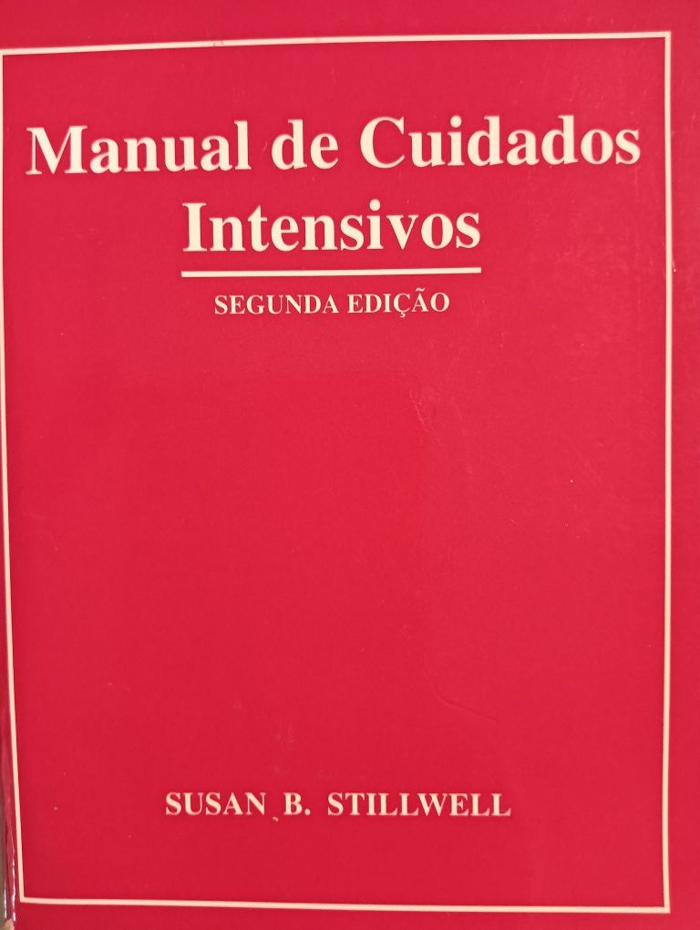 Manual de cuidados intensivos	Susan B. StillWell		Como novo!!