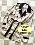 Orsay trencz płaszcz prochowiec beżowy L/XL cotton 50%