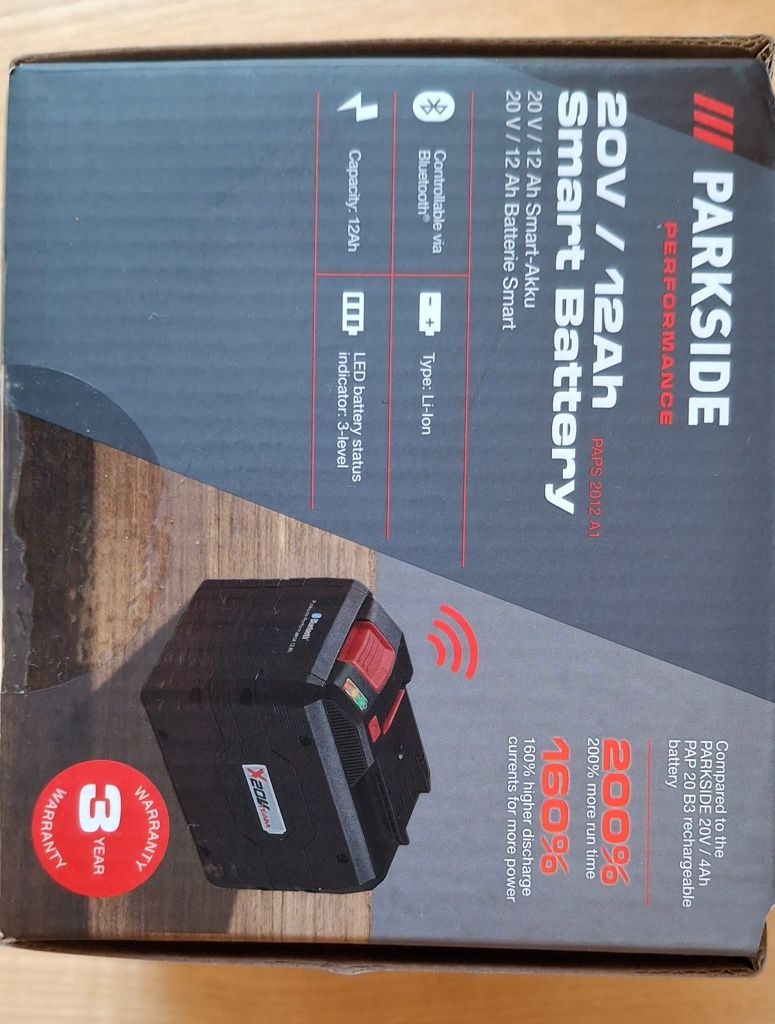 Akumulator Parkside 20v 12Ah