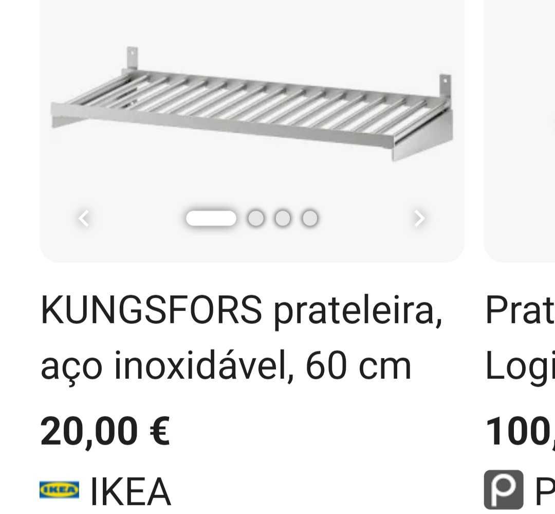 Prateleira em inox, Nova, IKEA