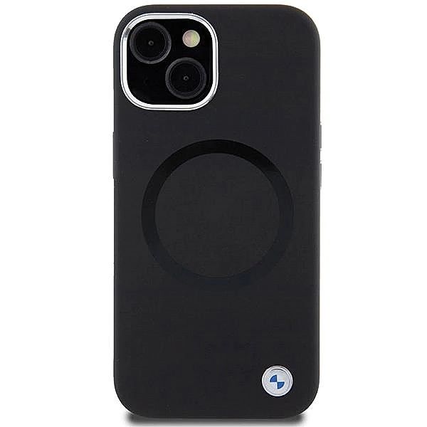 Etui BMW Signature Liquid Silicone MagSafe na iPhone 15 - czarne