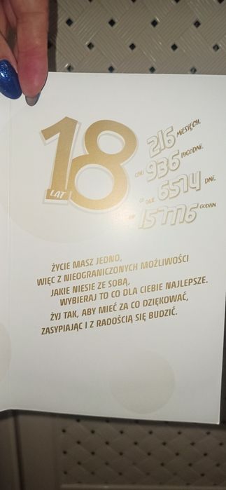 Kartka na 18 - stkę # nowe ( kilka w sprzedaży)