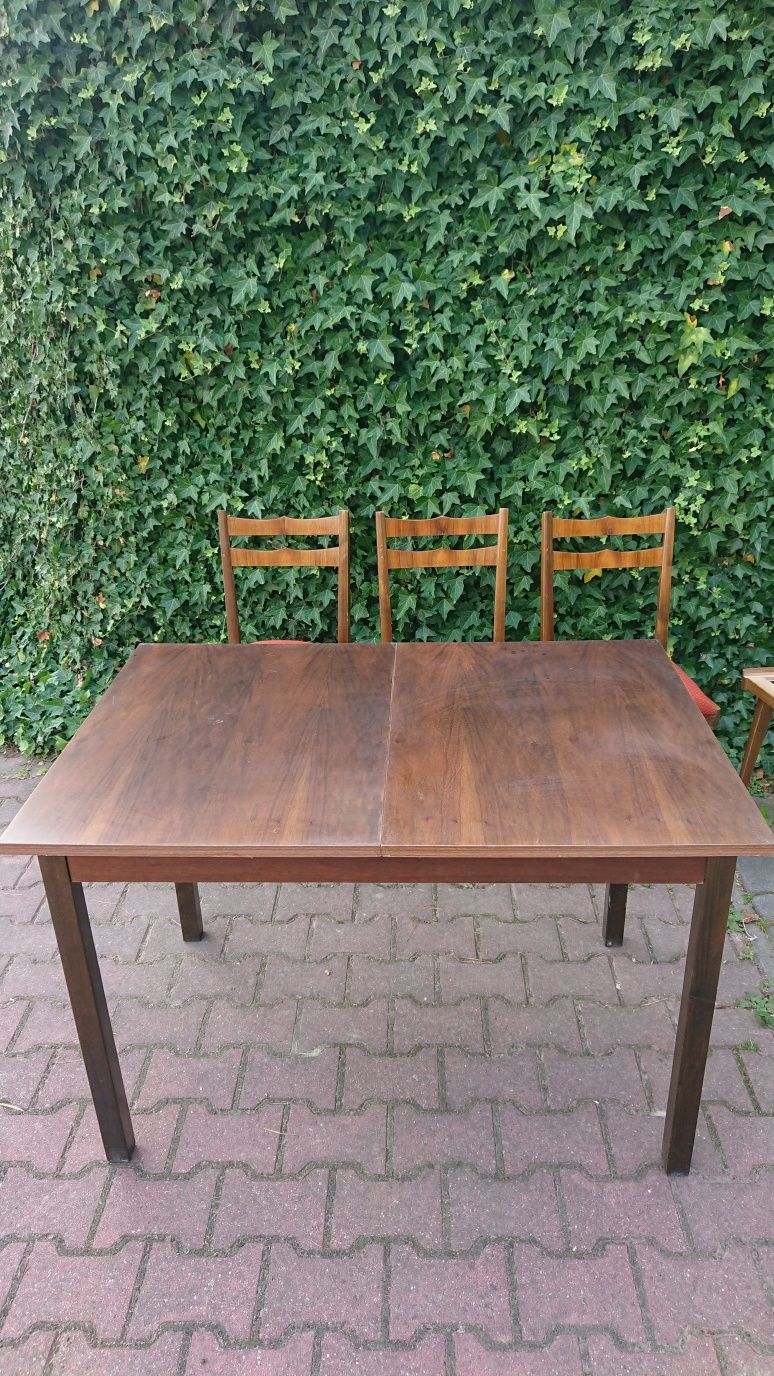 Stół i 6 krzeseł komplet PRL