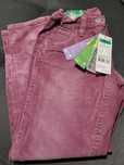 Calças Rosa Velho "Benetton"- Tamanho 6-7 anos