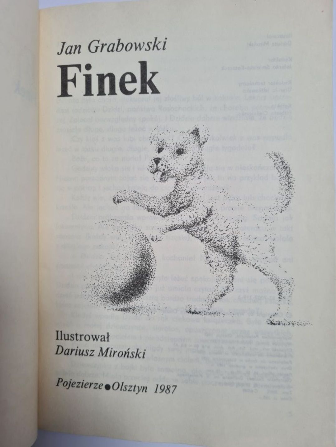 Finek - Jan Grabowski. Książka
