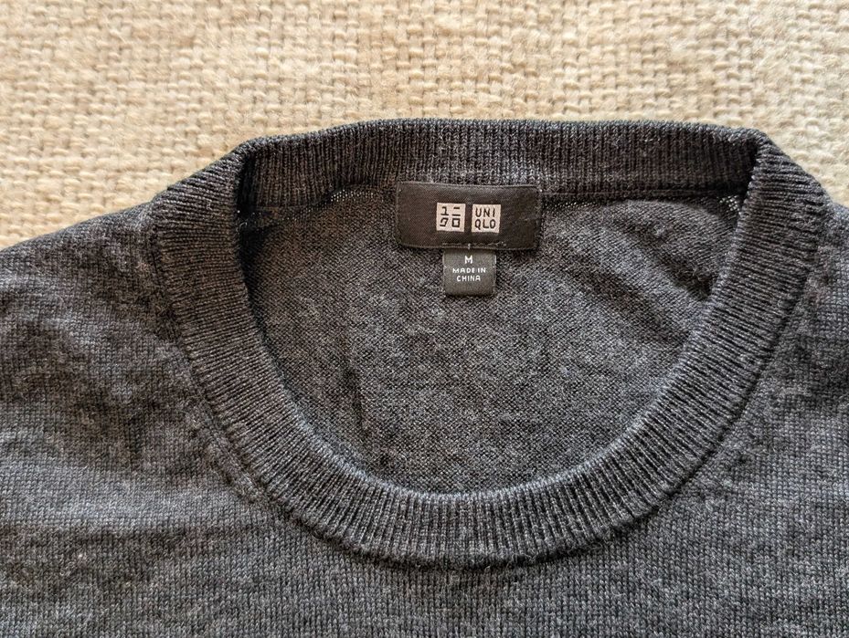 Sweter wełniany męski Uniqlo