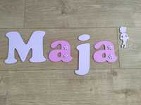 Imię Mają + dekor drewniane literki 15cm