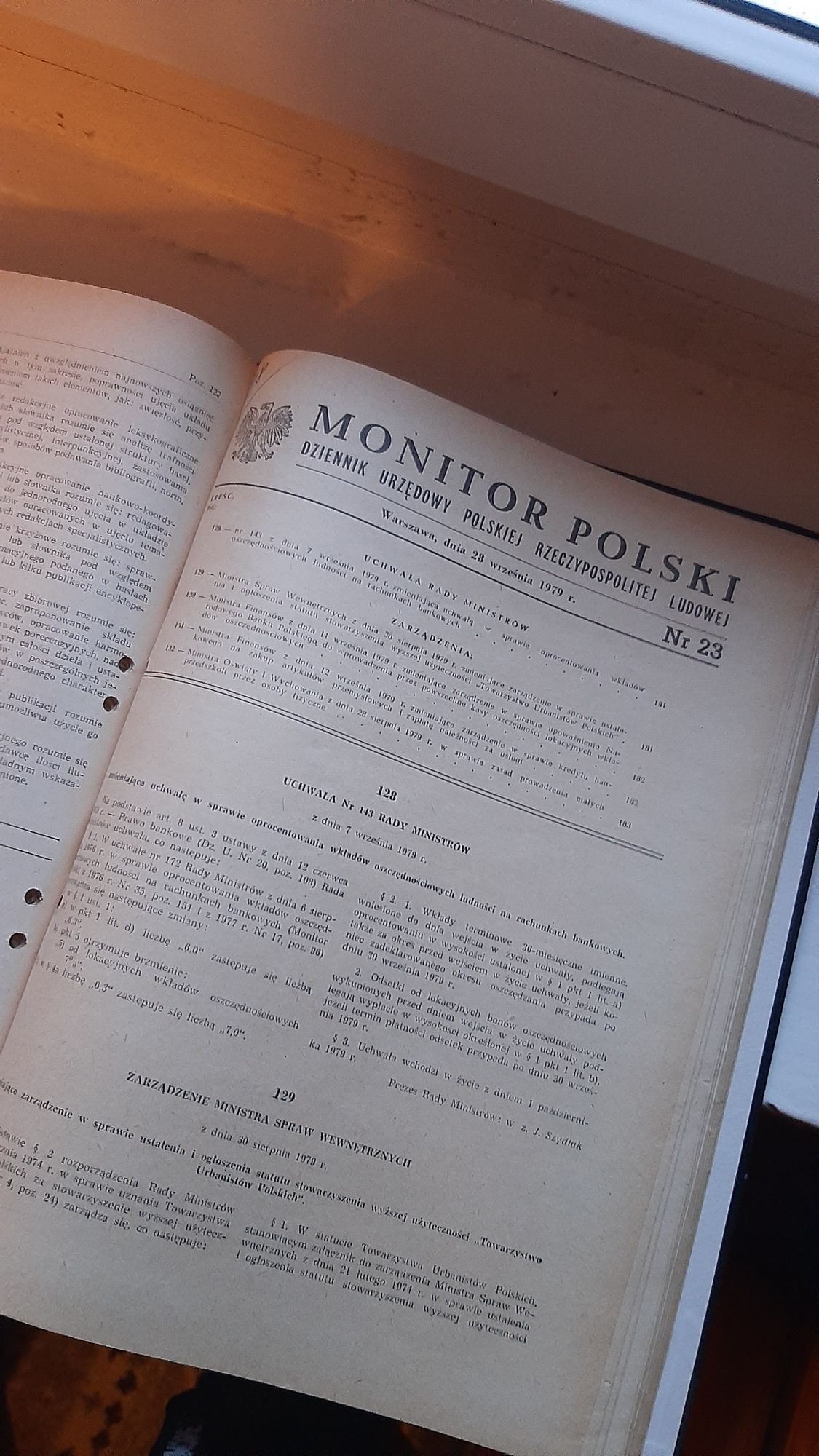 Monitor Polski Dziennik rok 1979 PRL