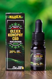 Olej Konopny CBD 20% Polskiej Produkcji - Pełne Spektrum,Full Spectrum