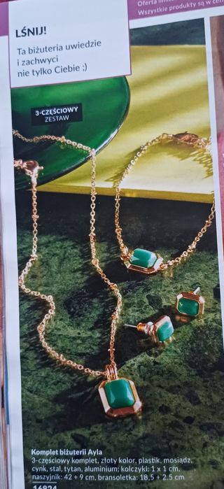 Piękny zestaw biżuterii od avon