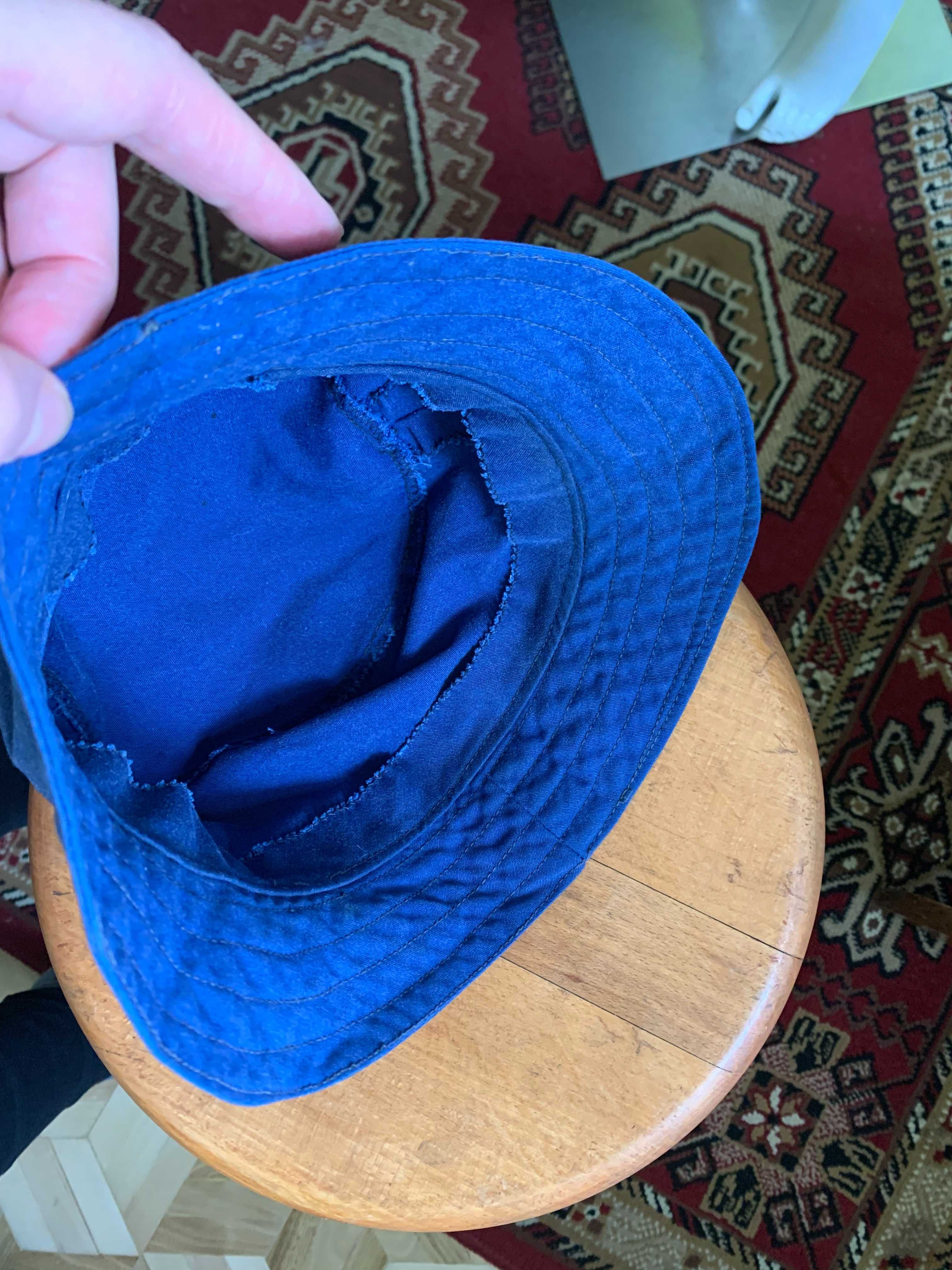 Granatowa bawełniana czapka kapelusz