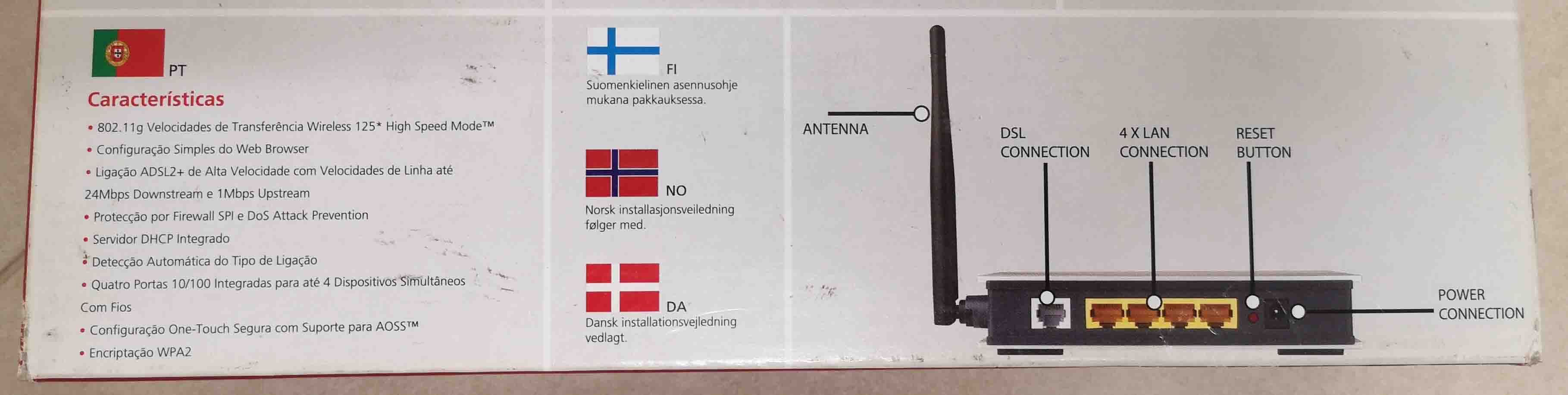 Router Buffalo Wireless-G High Speed ADSL2+