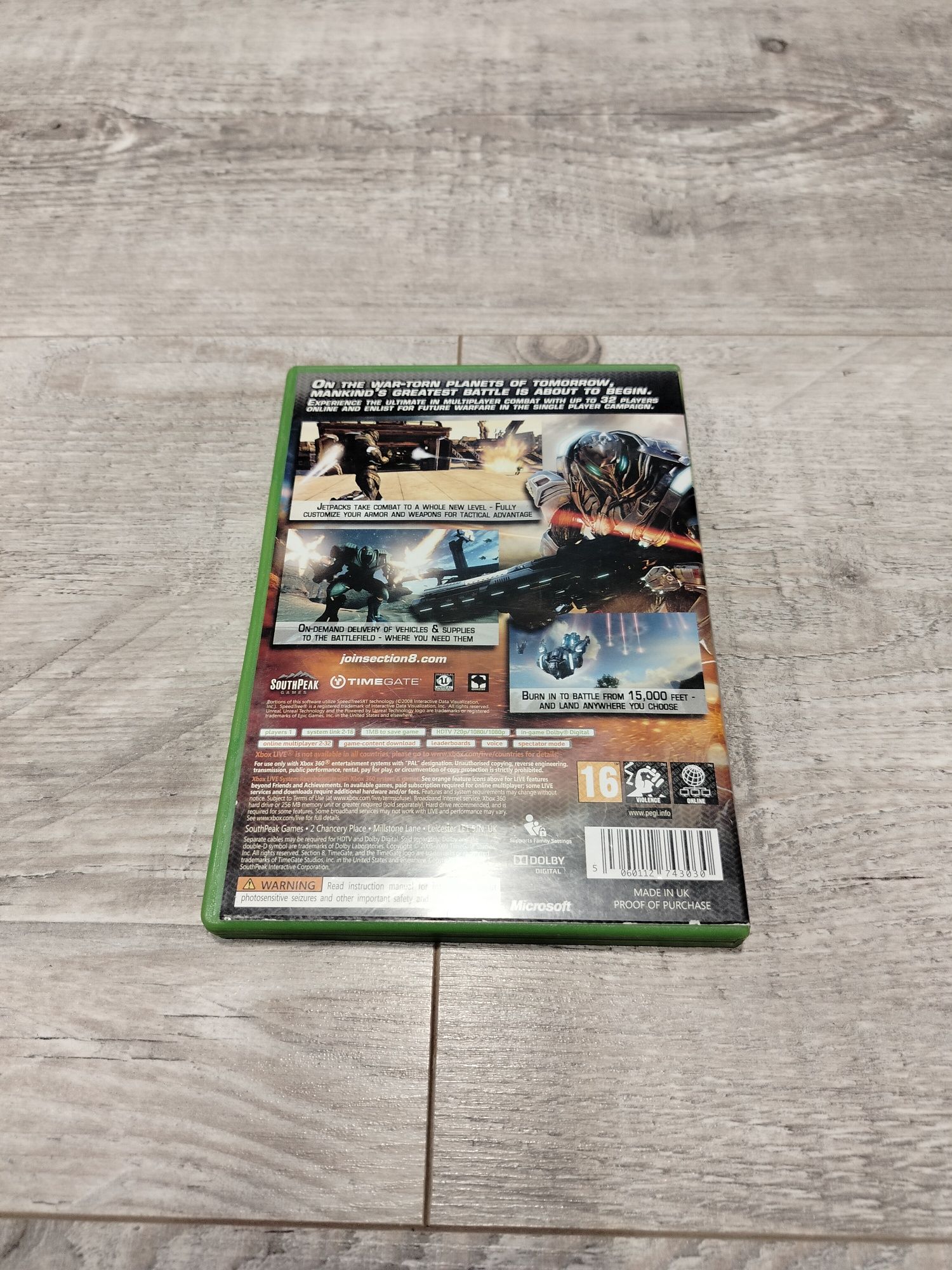 Gra section 8 Xbox 360