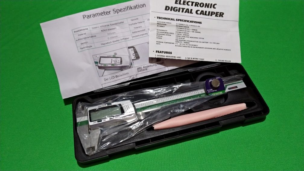 Штангенциркуль электронный колумбик цифровой 150мм Precise-Tools