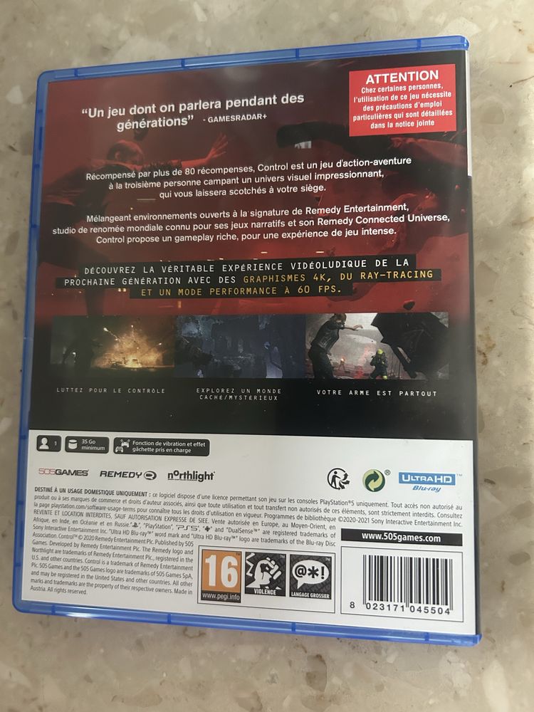 Control Ultimate Edition Ps5