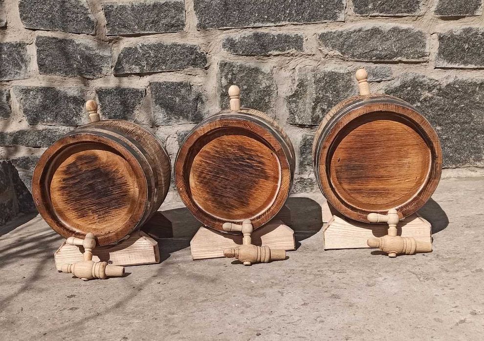 Бочка дубова 10 л,  бочка дубовая 10 л