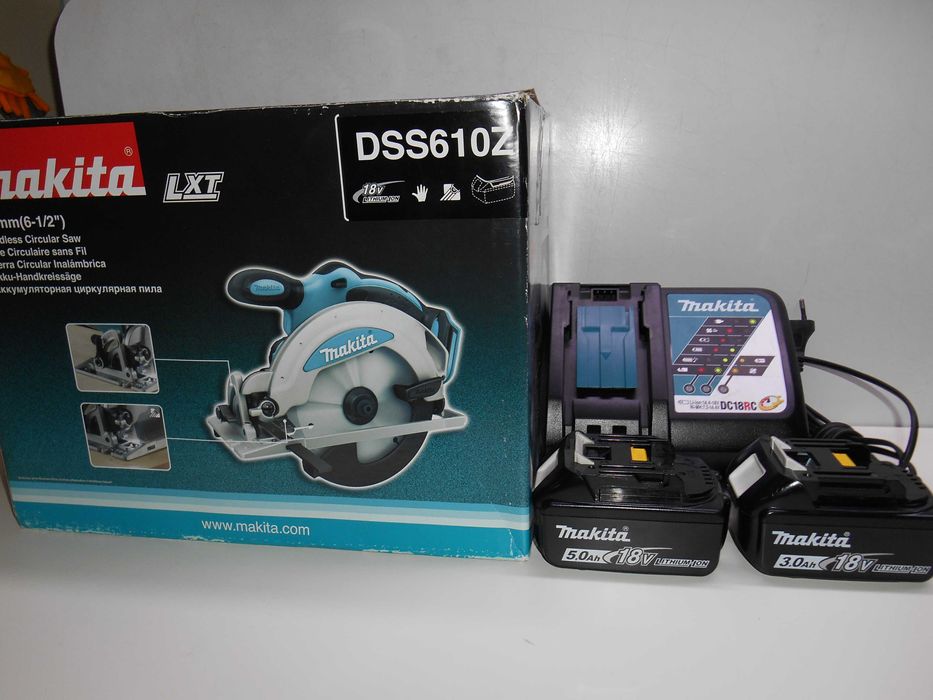 NOWA MAKITA Pila Pilarka ręczna 165mm 18V 2 mocne Baterie, Ladowarka