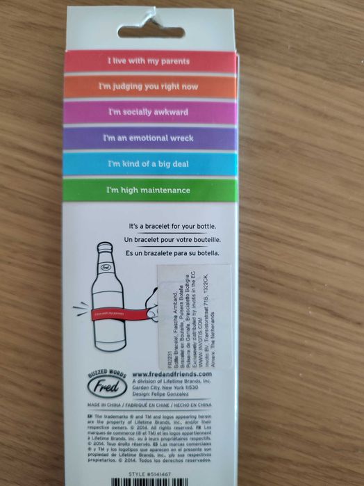 Pulseiras com frases para cervejas