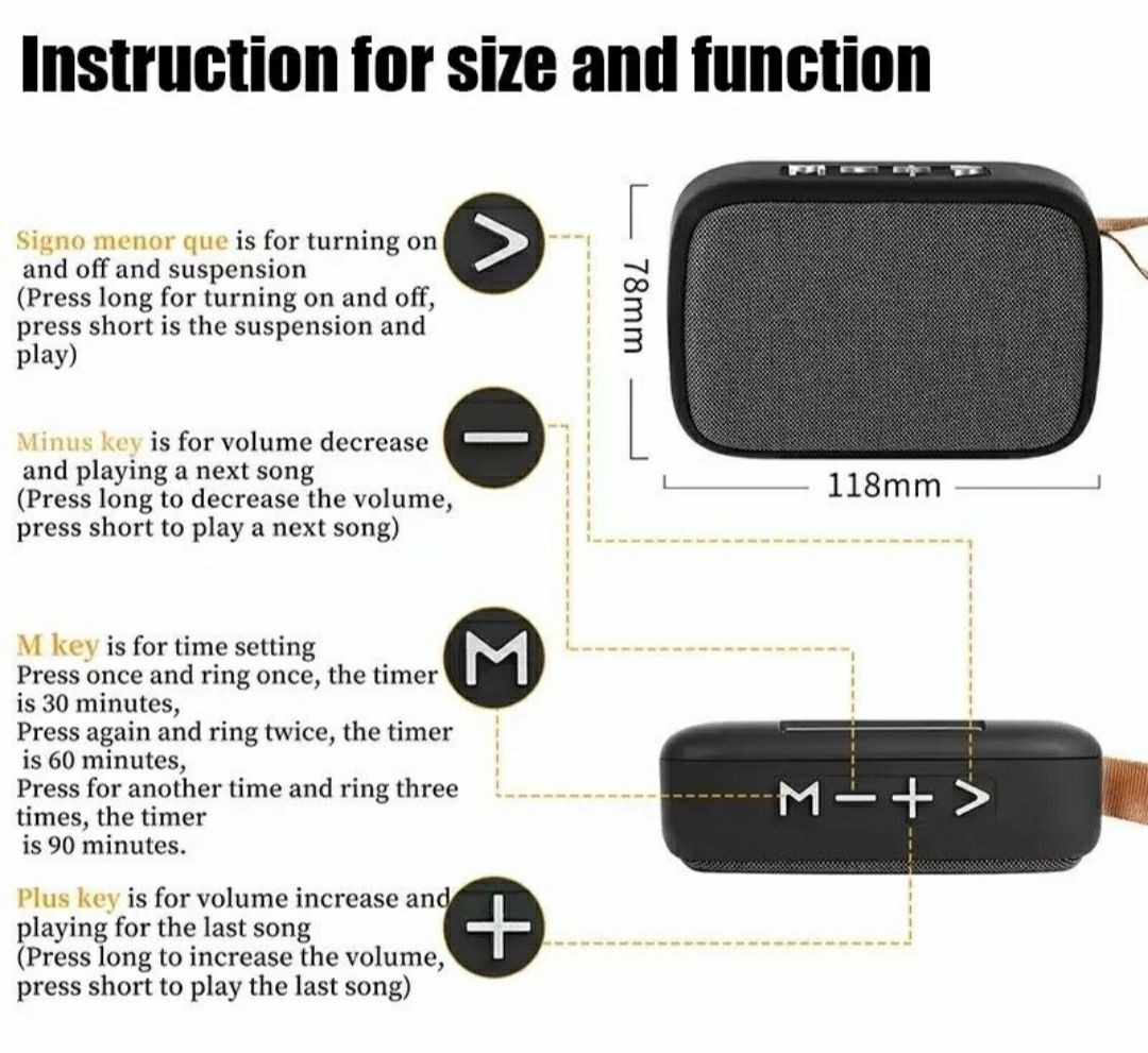 Беспроводная портативная Bluetooth колонка