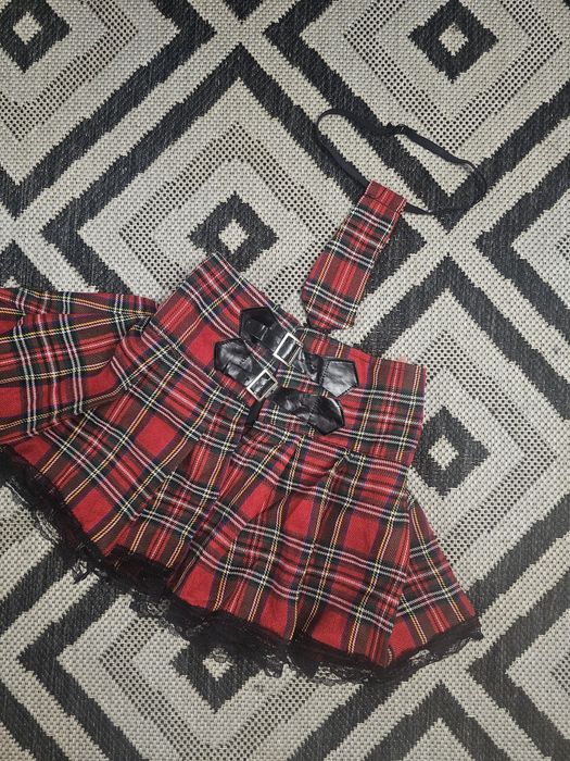 Звабливий костюм школярки сексуальний для ігор шотландский кілт