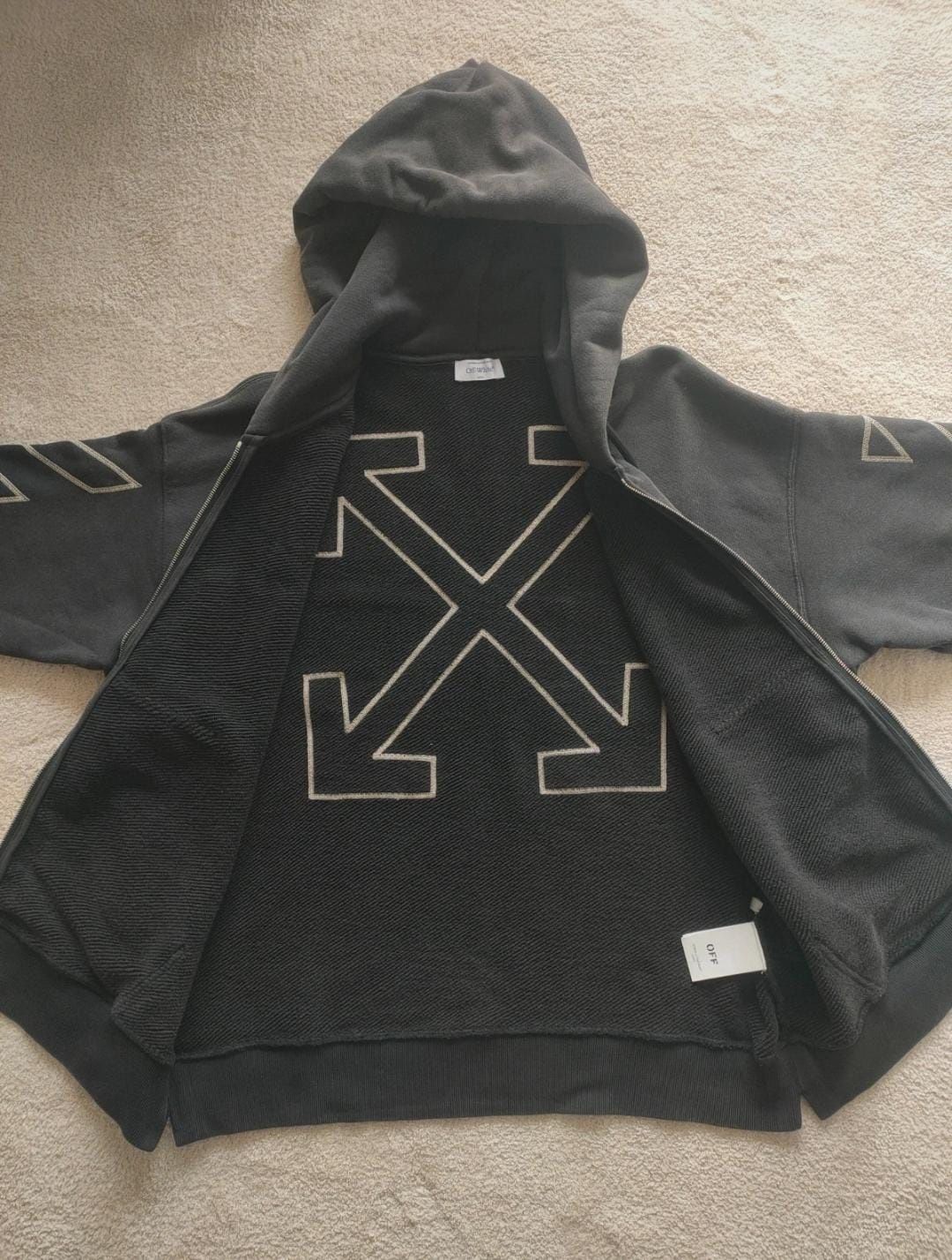 Casaco Zip-Up "Martyrdo" Off-white/ Virgil Abloh