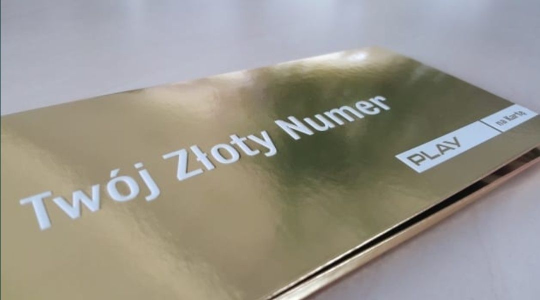 Zloty numer telefonu Łatwy platynowy Nowy