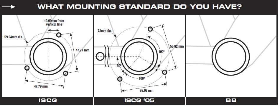 Переходник Адаптер успокоителя ISCG OLD 03, ISCG 05 зажим кареткой BB