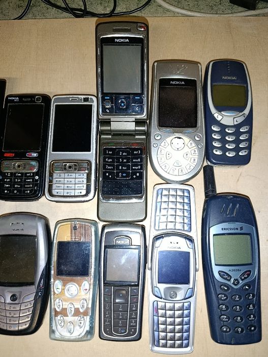 Nokia n95, n73, n70, 6630, 6600, 6260, 3650, 6820, 3310 stare telefony