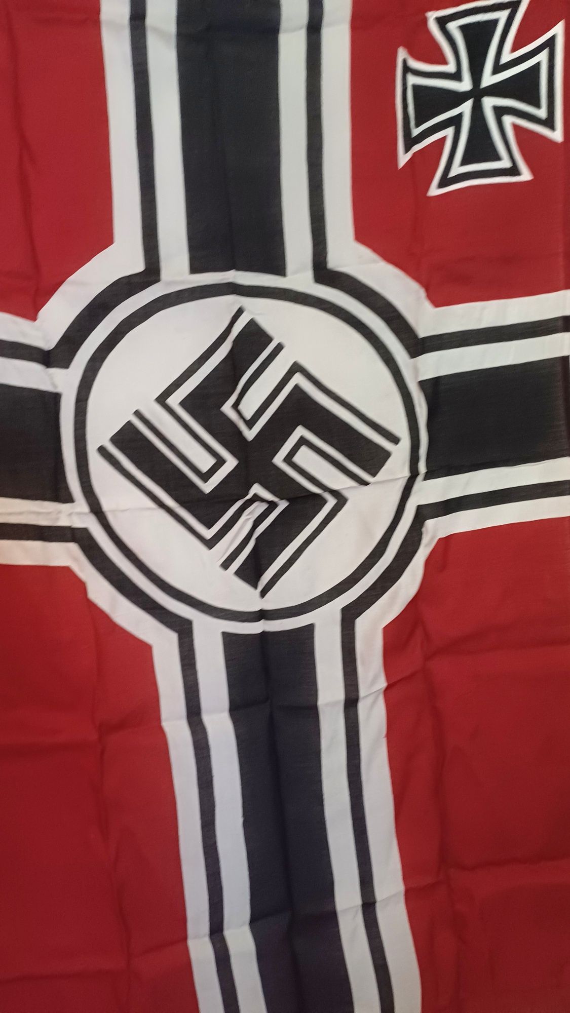 PROMOÇÃO--Bandeira KRIEGSMARINE algodão NOVA Alemanha nazi-suástica
