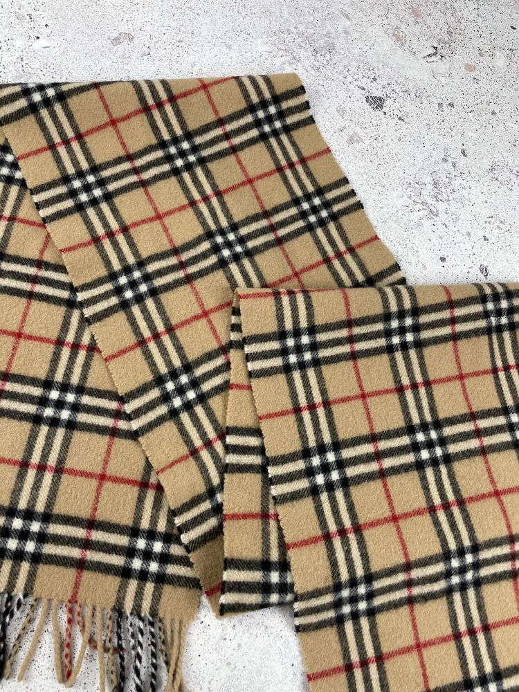 Burberry vintage nova check wool scarf шарф оригінал