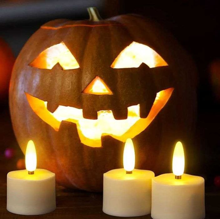 12 светодиодных чайных свечей с функцией подзарядки