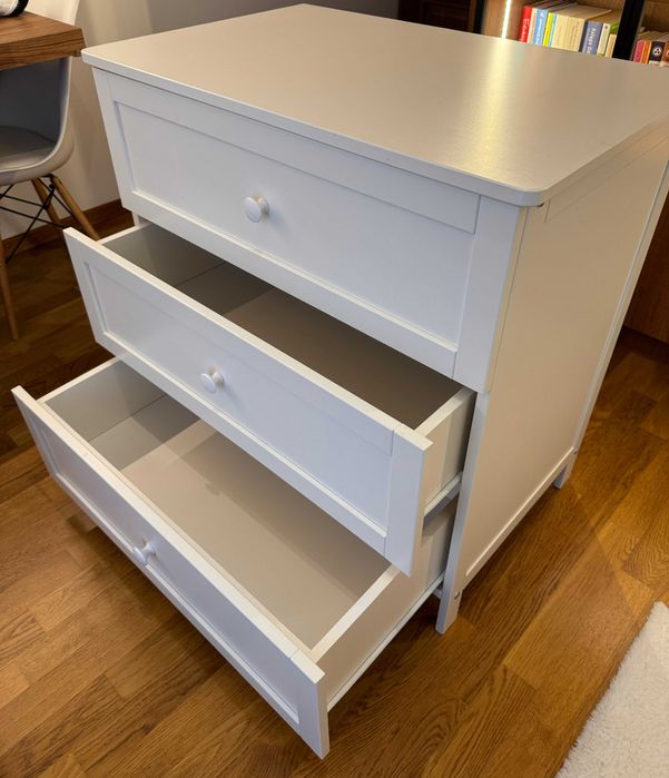 Komoda Oliver 87x83x55cm Biała, Przewijak