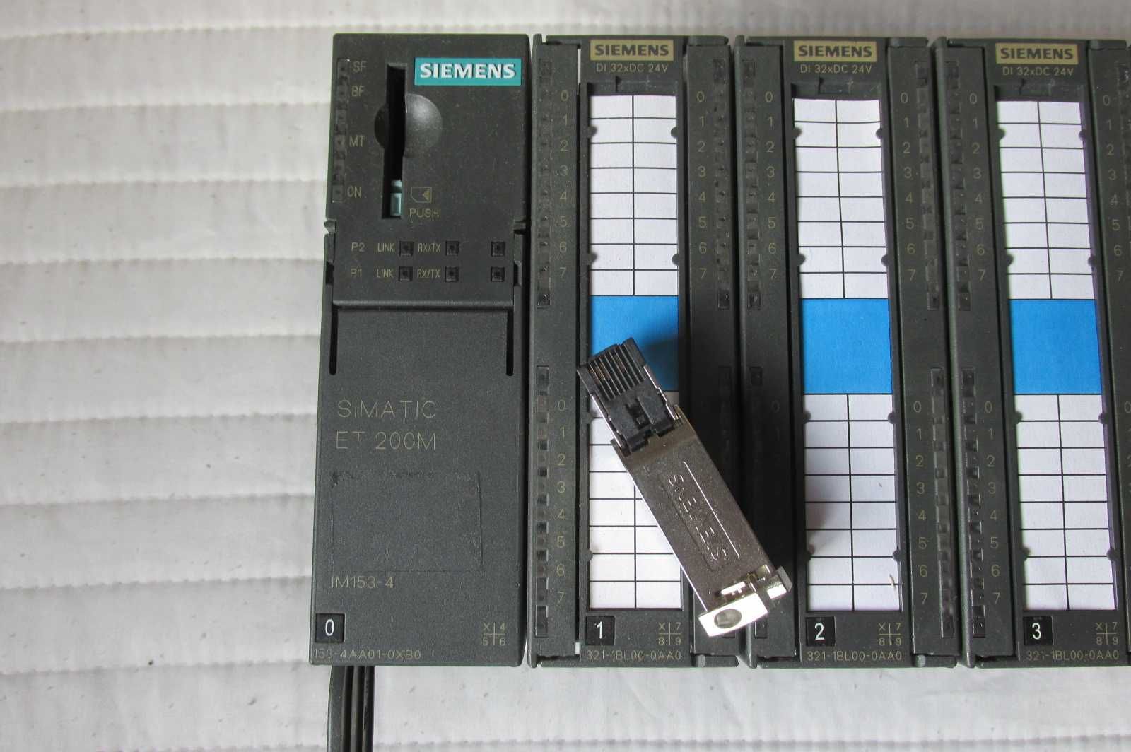SIEMENS S7 system PLC (cyfrowa) - kompletna szyna 11 modułów