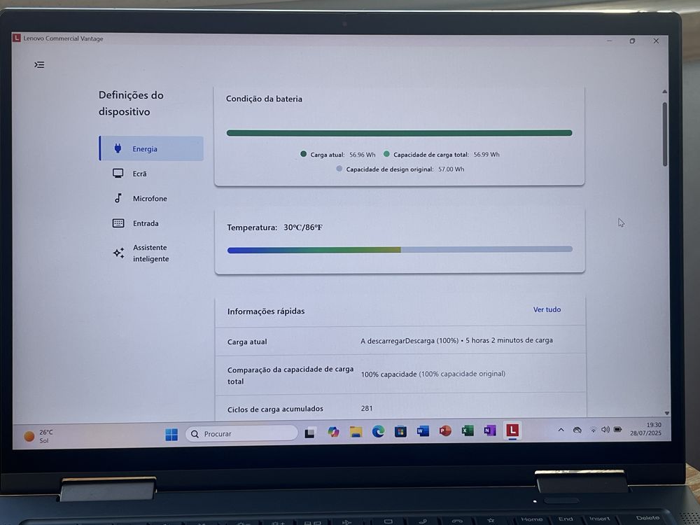 ThinkPad X1 Yoga Gen 6 - i5-1145G7/16GB/256GB SSD/PT-PT/Bateria 100 %