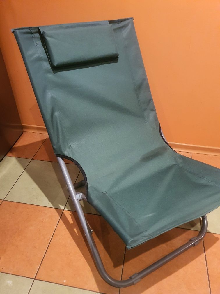 Leżak z PRL składany, lekki w bardzo dobrym stanie 95/45cm