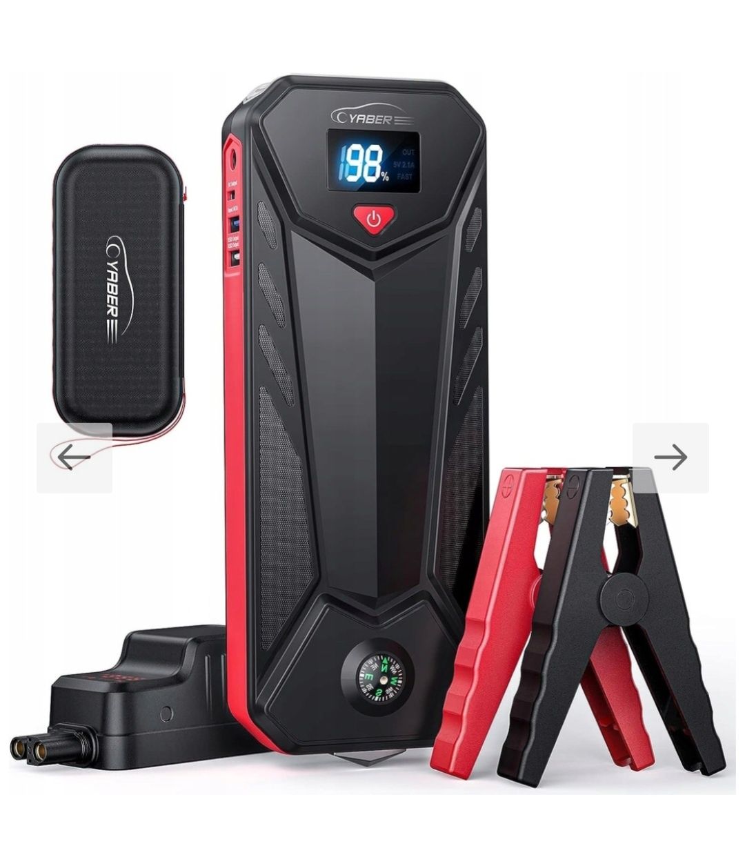 Пуско-зарядний пристрій YABER Jump Starter Power Bank
